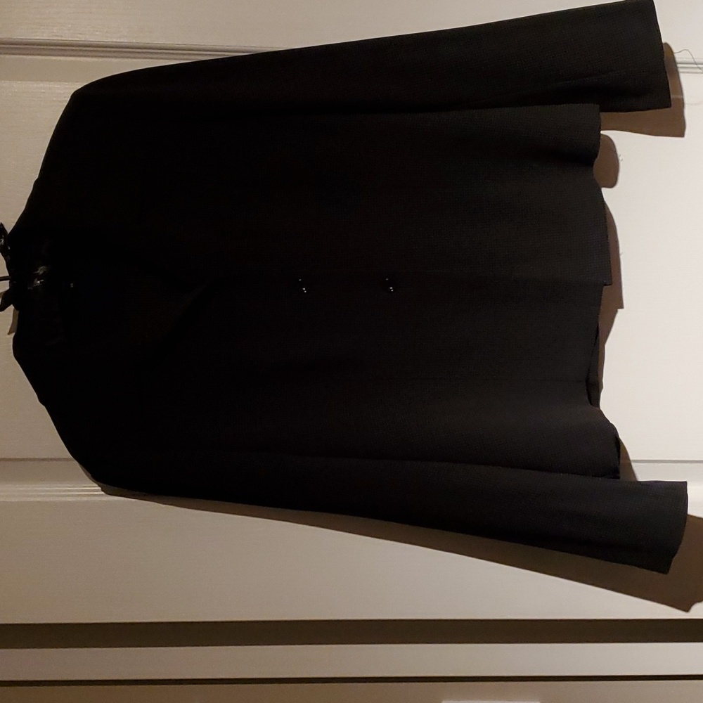 Light black pot dot blazer from ' 'SimplyManakin', size 14
